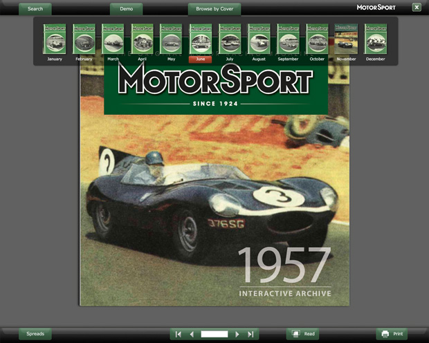 Motorsport Digital Archive CDROM Year Chooser