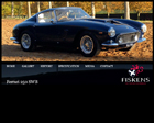 fiskens ferrari - picture of a flash website which was used to advertise a ferrari 250 swb for sale